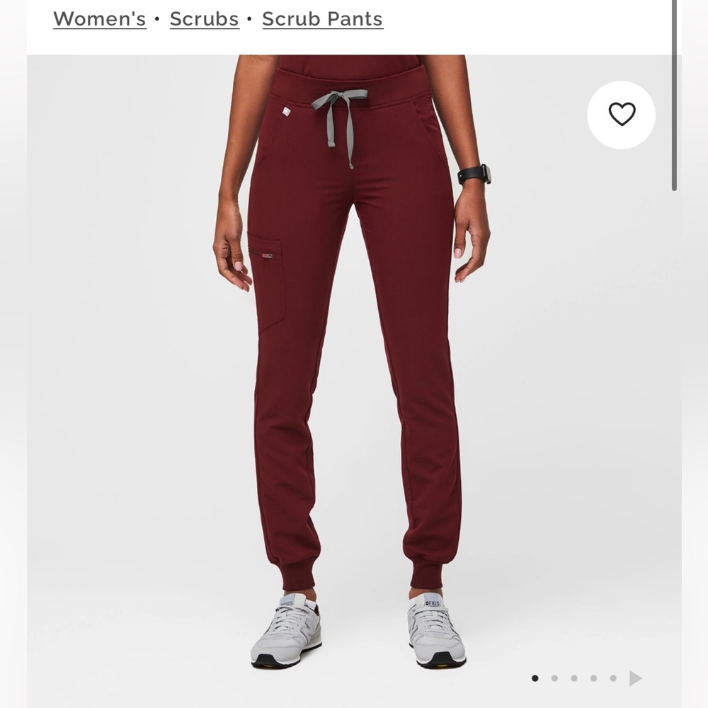 Figs Women's Jogger Pants in Burgundy